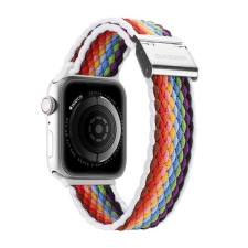 DUX DUCIS Apple Watch 1-6, SE, SE (2022) (38 / 40 mm) / Watch 7-8 (41 mm), textíl pótszíj, állítható, világos színű csíkos minta, Dux Ducis Mixture, mintás okosóra kellék