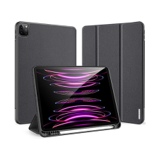 DUX DUCIS Bőrhatású intelligens tablet tok érintőtoll tartóval alvó/ébresztő móddal iPad Pro 2/3/4 11.0 colos Dux Ducis Domo fekete tablet tok