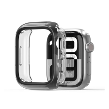 DUX DUCIS CAMO szilikon keret (BUMPER, ütésállóság) FEKETE Apple Watch Series 10 46mm okosóra kellék