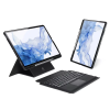 DUX DUCIS DK Bluetooth billentyűzetes mappa tok Touch Pad állvány funkció mágneses rögzítés érintőceruza tartó Samsung Galaxy Tab S9 FE fekete (GP-171893)
