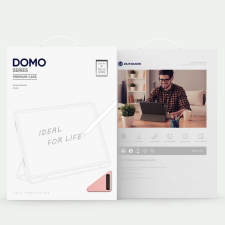 DUX DUCIS DOMO összecsukható könyvtok ceruzatartóval iPad Pro 13 (2024) - fekete tablet tok