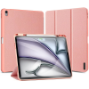 DUX DUCIS Domo Smart Case mappa tok érintőceruza tartó Apple iPad Air 13 (2024 / 2025) rózsaszín