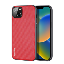 DUX DUCIS Fino tok iPhone 14 Max piros nejlon tok és táska