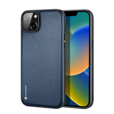DUX DUCIS Fino tok iPhone 14 Plus kék nejlon tok és táska
