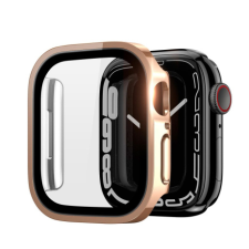 DUX DUCIS Hamo tok és üveg Apple Watch 7 45mm, rózsaszín okosóra kellék