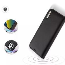 DUX DUCIS Hivo - Bőr tok pénztárcával Apple iPhone 15 Pro fekete tok és táska