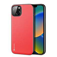 DUX DUCIS iPhone 14 Telefontok - Dux Ducis Fino piros műanyag tok, szilikon kerettel tok és táska