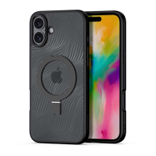 DUX DUCIS IPhone 16 Plus tok - Dux Ducis Aimo MagSafe mágneses állvány - fekete tok és táska
