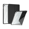 DUX DUCIS MAGI ORIGAMI tok álló, bőr hatású (aktív FLIP, oldalra nyíló, TRIFOLD, asztali tartó, ceruza tartó) FEKETE Samsung Galaxy Tab S10 FE Plus WIFI (SM-X626), Galaxy Tab S10 FE Plus LTE