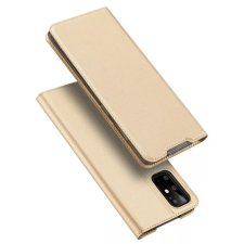 DUX DUCIS Samsung Galaxy S20 Ultra Flip Tok - Arany tok és táska