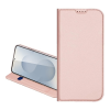 DUX DUCIS Samsung Galaxy S25 (SM-S931) skin pro tok álló, bőr hatású (flip, kártyazseb, asztali tartó) rózsaszín