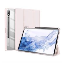 DUX DUCIS Samsung Galaxy Tab S9 Plus 12.4 SM-X810 / X816B, mappa tok, Trifold, légpárnás sarok, közepesen ütésálló, S-Pen tartóval, átlátszó hátlap, Dux Ducis Toby, rózsaszín (RS147074) tablet tok