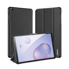 DUX DUCIS Samsung Tab A8 10.5 LTE (2021) SM-X205 / Tab A8 10.5 WIFI (2021) SM-X200 DOMO Flip tok álló, bőr hatású FEKETE tablet tok