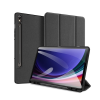 DUX DUCIS Samsung Tab DOMO tok (SM-X510/516/520/526, aktív FLIP, oldalra nyíló, ceruzatartó, fekete)