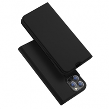 DUX DUCIS Skin Pro bőr könyvtok iPhone 13 Pro, fekete tok és táska