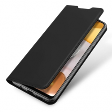 DUX DUCIS Skin Pro bőr könyvtok Samsung Galaxy A42 5G, fekete tok és táska