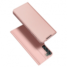 DUX DUCIS Skin Pro bőr könyvtok Samsung Galaxy S22 Plus, rózsaszín tok és táska