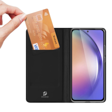 DUX DUCIS Skin Pro könyvtok kártyatartóval Samsung Galaxy A55 5G - fekete tok és táska
