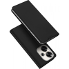 DUX DUCIS Skin Pro Xiaomi Poco F6 fekete flipes bőr tok (CAS144498A)
