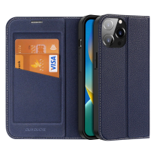 DUX DUCIS Skin X2 tok iPhone 14 Pro Max tok mágneses patenttal kék tok és táska