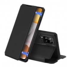 DUX DUCIS Skin X bőr könyvtok Samsung Galaxy A42 5G, fekete tok és táska