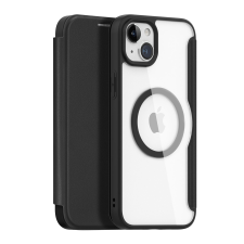 DUX DUCIS Skin X Pro mágneses Flip MagSafe tok iPhone 15 Plus - Fekete tok és táska