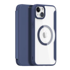 DUX DUCIS Skin X Pro mágneses Flip MagSafe tok iPhone 15 Plus - Kék tok és táska