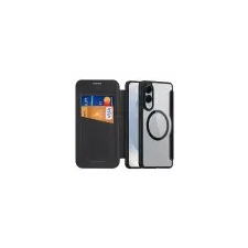 DUX DUCIS Skin X Pro MagSafe-kompatibilis könyvtok Samsung Galaxy S25 Edge - fekete tok és táska