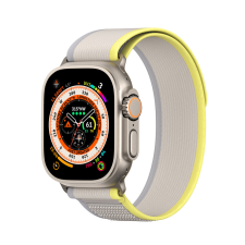 DUX DUCIS Tépőzáras sportpánt Apple Watch 8 / 7 / 6 / SE / 5 / 4 / 3 / 2 / 1 (38, 40, 41 mm) Dux Ducis szíj YJ verzió - Sárga-bézs színű tok okosóra kellék
