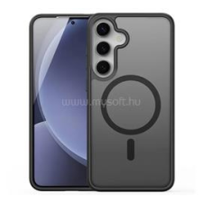 DUX DUCIS YIND szilikon telefonvédő (ütésállóság, kameravédő, matt, MagSafe, kitámasztó) FEKETE (GP-166995) tok és táska