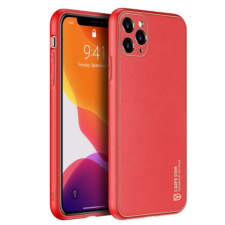 DUX DUCIS Yolo bőr tok iPhone 11 Pro, piros tok és táska
