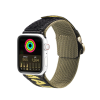 DuxDucis Apple Watch (42/44/45/49mm) DuxDucis Strap Outdoor textil szíj - sárga-zöld