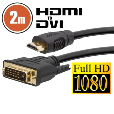 DVI-D / HDMI kábel • 2 m kábel és adapter
