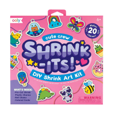 DYI Art Set - Zsugorítsd össze! - kulcstartók létrehozása zsugorítással - Aranyos legénység kreatív és készségfejlesztő