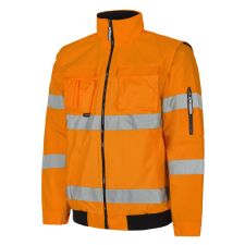 DYKENO AGINOLA fényvisszaverő kabát 2 az 1-ben, narancssárga S munkaruha