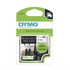 DYMO Betűnyomó kazetta gépi 19mmx3.5m Dymo flexibilis nylon fekete-fehér árazógép