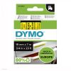 DYMO Betűnyomó kazetta gépi 19mmx7m Dymo fekete-sárga 45808