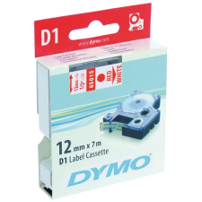 DYMO címke LM D1 alap 12mm piros betű / fehér alap etikett