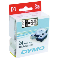 DYMO címke LM D1 alap 24mm fekete / víztiszta alap etikett