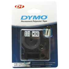 DYMO címke LM D1 poli 19mm fekete betű / fehér alap etikett