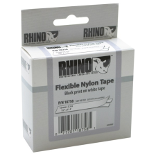 DYMO címke Rhino nylon 12mm fehér információs címke