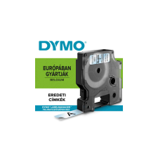 DYMO D1 kazetta, 12mmx7m, fekete/víztiszta (45010) etikett