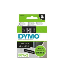 DYMO Feliratozógép szalag, 12 mm x 7 m, DYMO "D1", fekete-fehér nyomtató kellék