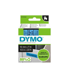  DYMO Feliratozógép szalag, 12 mm x 7 m, DYMO &quot;D1&quot;, kék-fekete információs címke
