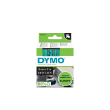 DYMO Feliratozógép szalag Dymo D1 S0720740/40919 9mmx7m, ORIGINAL, fekete/zöld információs címke
