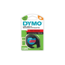 DYMO Feliratozógép szalag Dymo Letratag S0721630/59424 12mmx4m, ORIGINAL, piros információs címke