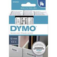 DYMO feliratozószalag D1, 12mm, fehér/fekete, S0720530 nyomtató kellék