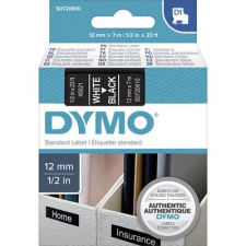 DYMO feliratozószalag D1, 12mm, fekete szalag,fehér betű S0720610 (S0720610) etikett