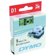 DYMO Utángyártott Dymo 40919, S0720740, 9mm x 7m fekete nyomtatás / zöld alapon, kompatibilis szalag etikett