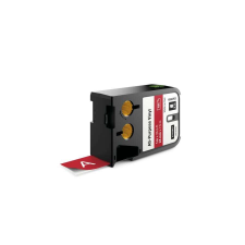 DYMO XTL kazetta 24 mm x 7 m vinyl fehér/piros (1868763) etikett